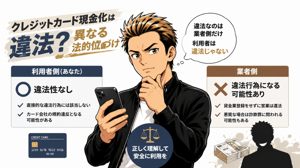 クレジットカード現金化 違法