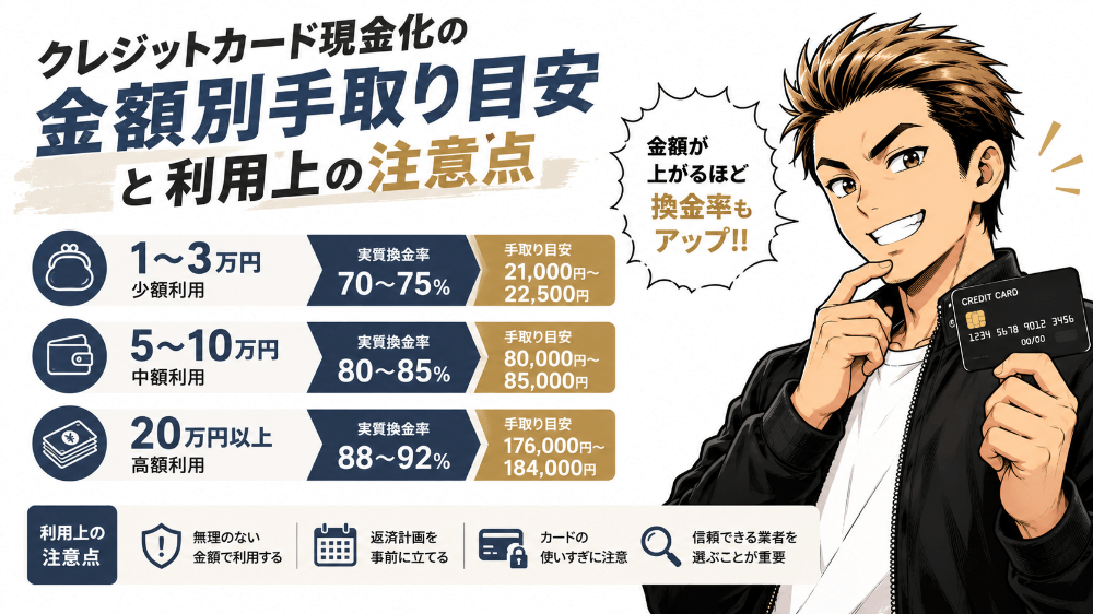 現金化の注意点