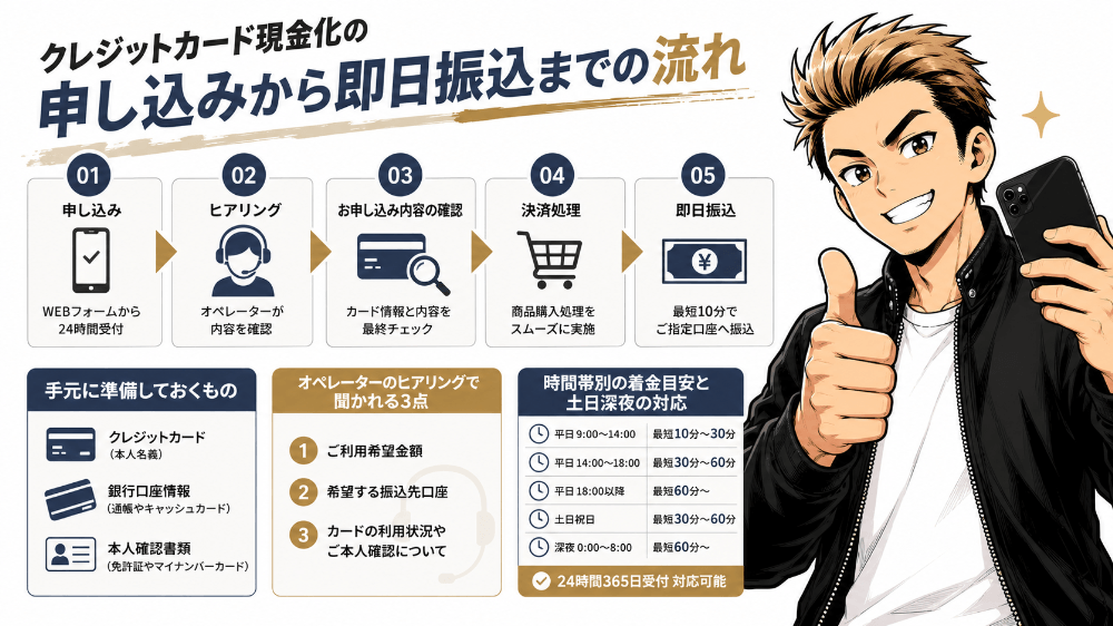 現金化の流れ